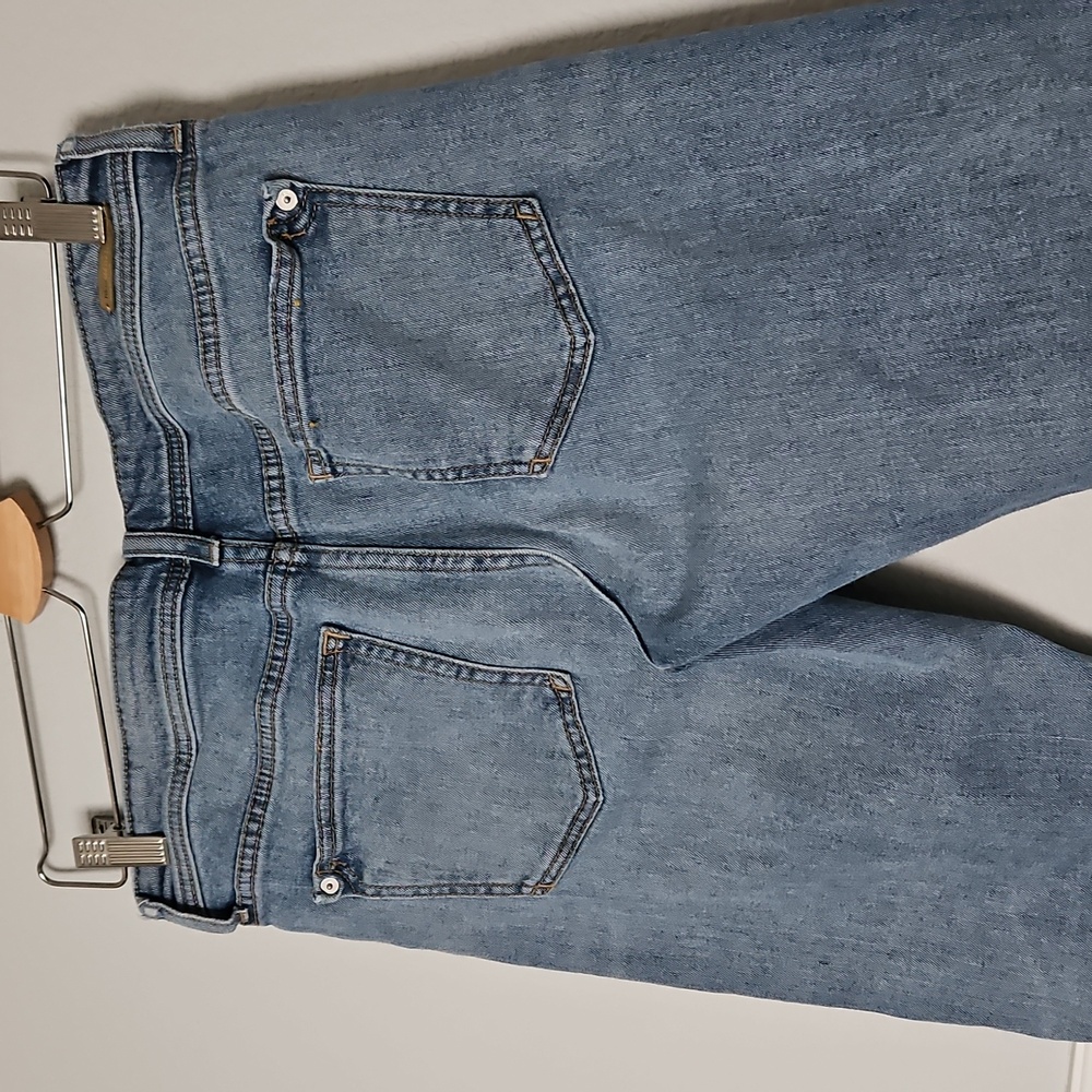 Anthropolgie Pilcro And The Letterpress Slim Boyfriend Distressed Jeans Blue 27 - Picture 5 of 12